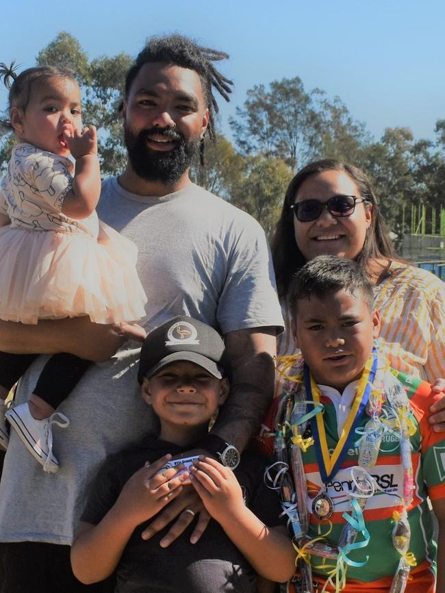 Ianeta Isaako, right, was found unconscious at her Emerton home and became the state's youngest female Covid victim. pictured with her husband Sako.