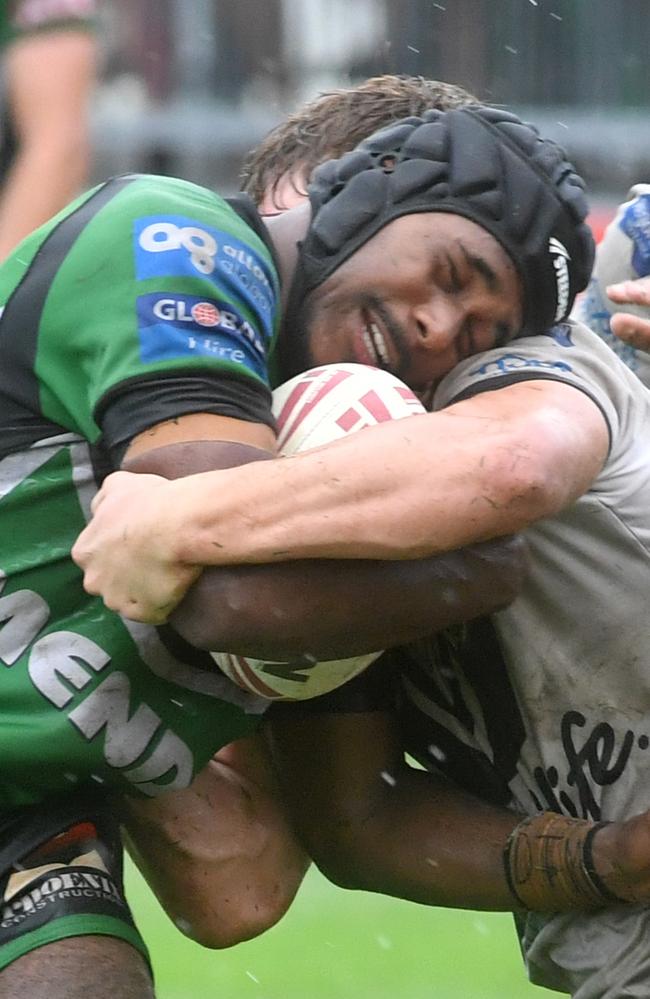 Meninga Cup Blackhawks against Souths Logan Magpies at Jack Manski Oval. Blackhawks Terence Mosby. Picture: Evan Morgan