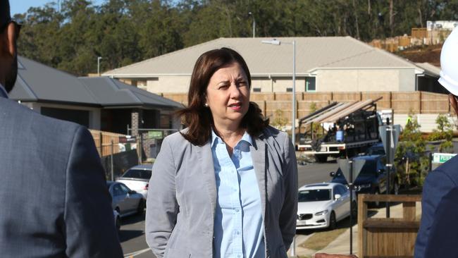 Premier Annastacia Palaszczuk says an outbreak of coronavirus in Victoria must be considered before Queensland’s borders reopen. Picture: Steve Pohlner