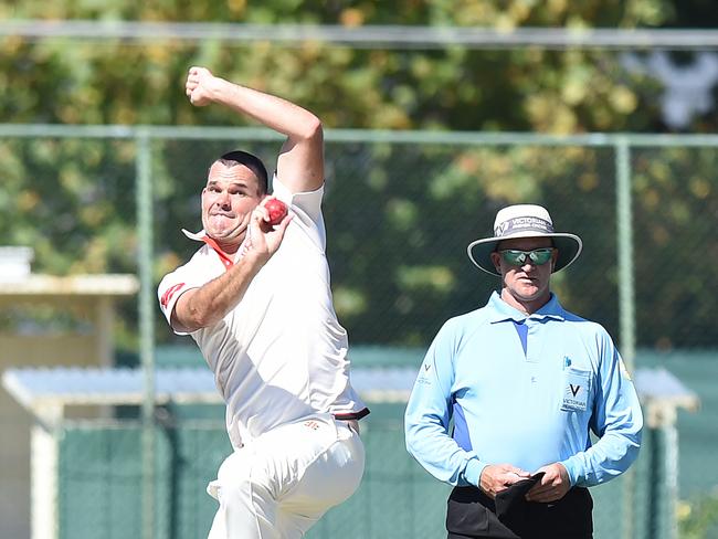 Clint McKay is enjoying the added responsibility of Essendon’s captaincy. Picture: Josie Hayden