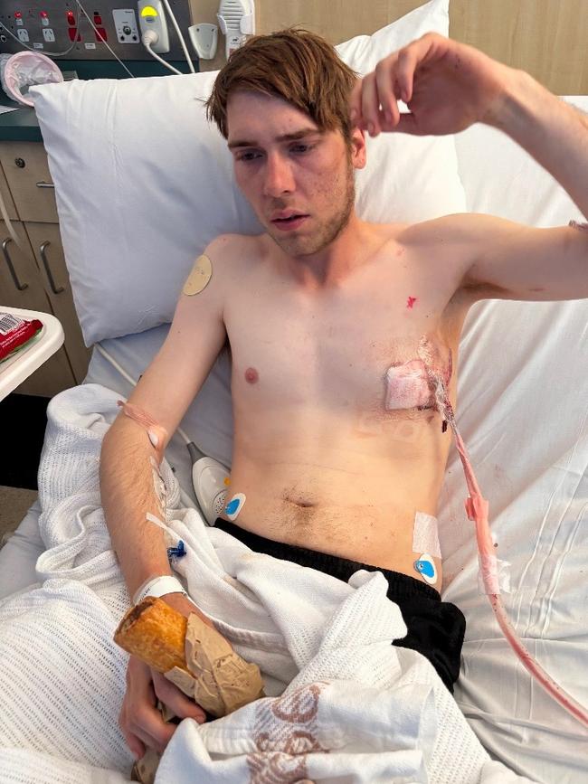 22-year-old Tomas Petzler was repeatedly stabbed in a random attack at Werribee train station. Picture: Supplied