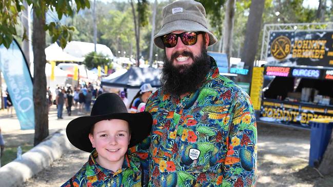 Logan and Callum Green at the Gympie Muster. Picture: Patrick Woods.