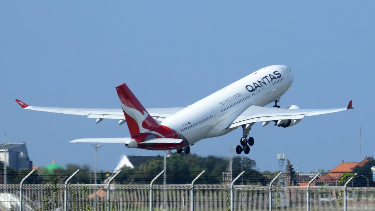 Qantas says they will be reopening to certain overseas routes first. Picture: Sonny Tumbelaka/AFP