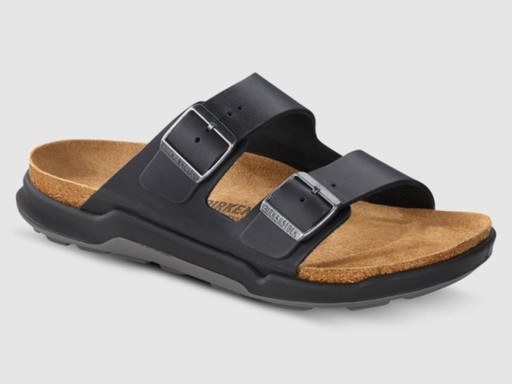 Birkenstock Arizona Waxy Leather Mens Slide. Picture: The Athlete's Foot