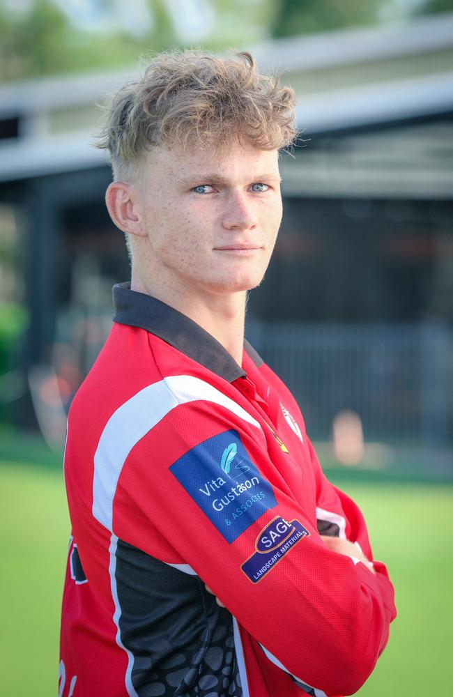 Dean Fry captained Southern Districts from the front. Picture: Glenn Campbell