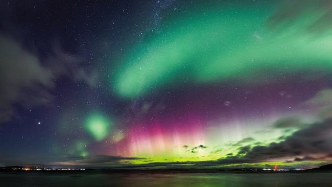 Aurora Australis at Seven Mile Beach. Picture: BRIGHTON SEELEY