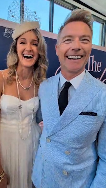 Ronan Keating in the Birdcage at Melbourne Cup 2024