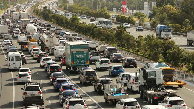 Both directions of the M1 have been brought to a standstill early this afternoon. Picture: Mike Batterham