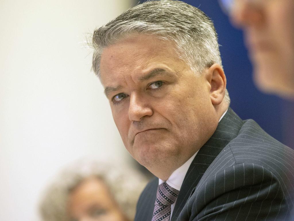 Former finance minister Mathias Cormann was given a luxury jet complete with personal medic to fly around Europe. Picture: NCA NewsWire / Gary Ramage