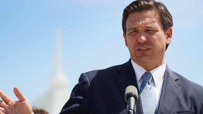 Florida Governor Ron DeSantis has lifted all remaining restrictions in the state. Picture: AFP.