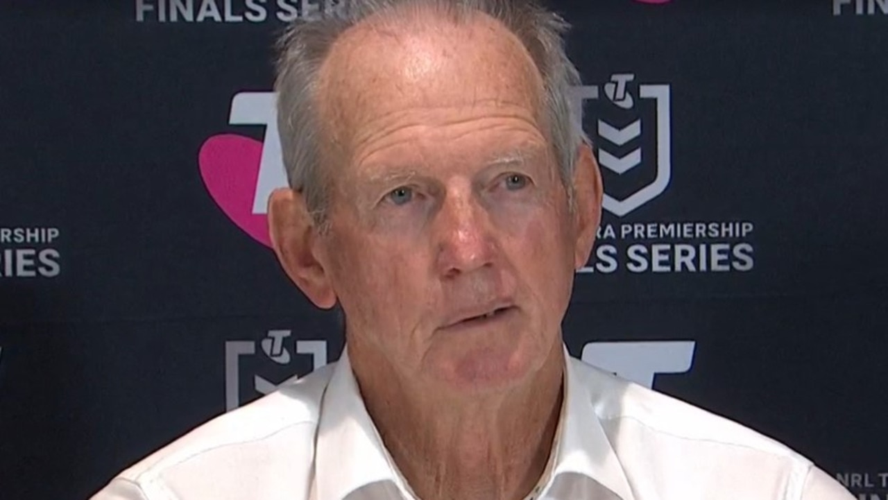 Wayne Bennett hit back at claims. Photo: Fox Sports