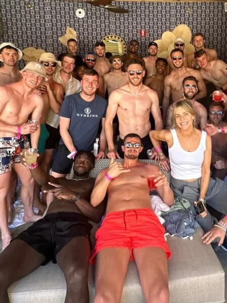 Wrexham players partying it up in Las Vegas