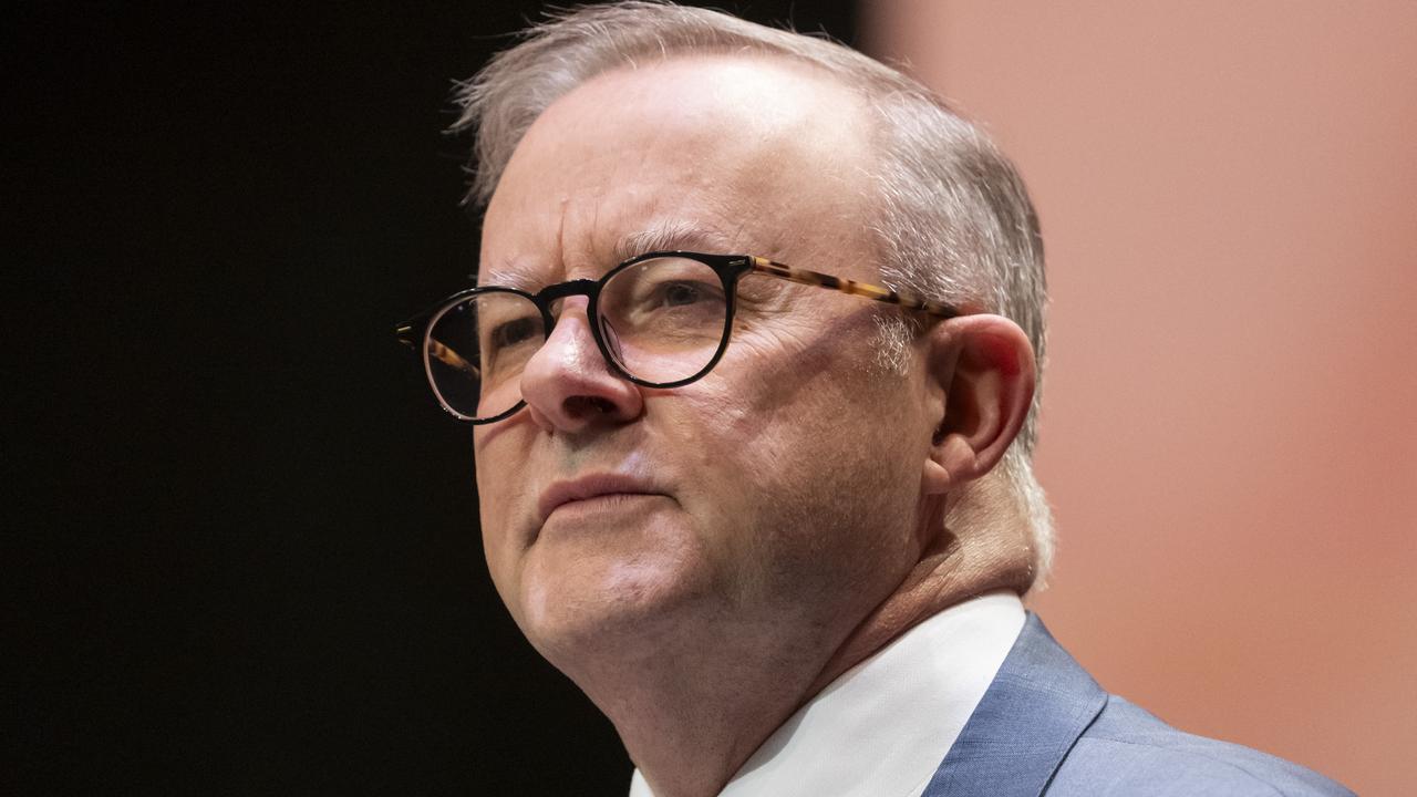 Prime Minister Anthony Albanese said the government would reintroduce the Bill when parliament resumes next week. Picture: NCA NewsWire/ Martin Ollman