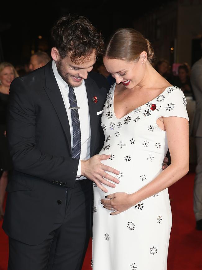 Expecting ... Sam Claflin and Laura Haddock.