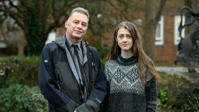 Environmental Broadcaster Chris Packham and Just Stop Oil activist Cressida Gethin. Picture: Leon Neal/Getty Images