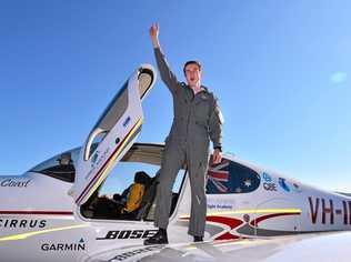 Lachie Smart was 18 years, 7 months and 21 days when he touched down on August 27 as the youngest person to circumnavigate the world by aircraft, solo. Picture: John McCutcheon