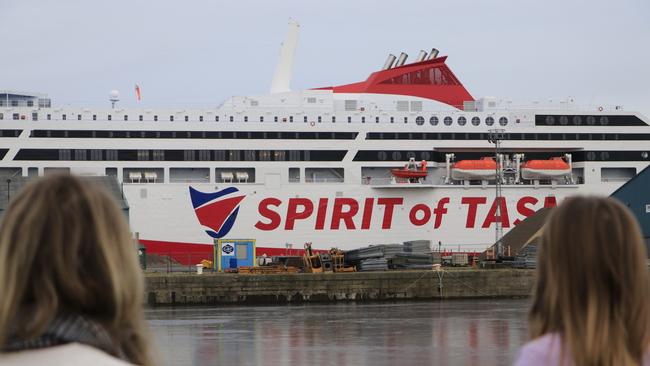 Spirit of Tasmania IV docked in Leith, Scotland. Picture: Tyson Scott