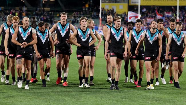 Is Port Adelaide a genuine premiership contender, or a flat-track bully? Picture: James Elsby/AFL Photos via Getty Images