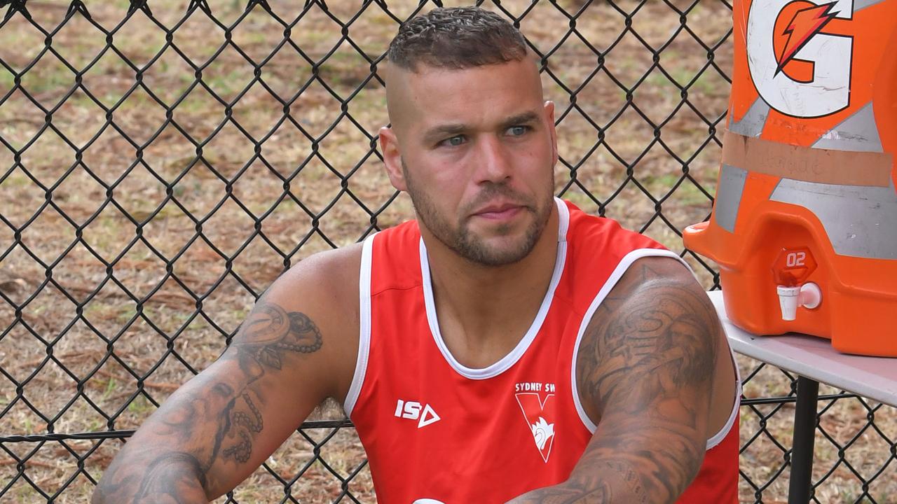 Lance Franklin is unlikely to be risked for Round 1. Picture: Simon Bullard