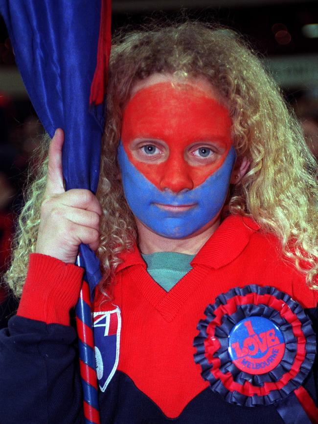 A young Demon fan at the match.