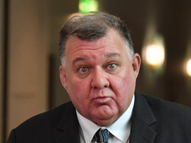 CANBERRA, AUSTRALIA - FEBRUARY 24: Member for Hughes Craig Kelly in the Media Gallery at Parliament House on February 24, 2021 in Canberra, Australia. Prime Minister Scott Morrison has lost a working majority in parliament after the Member for Hughes Craig KellyÃ¢â¬â¢s resigned yesterday and moved to the crossbench, warning he is prepared to vote against the government. Mr KellyÃ¢â¬â¢s decision to quit the Liberal Party came after the Prime Minister demanded he stop spreading misinformation about COVID-19 and take action against his office manager, Frank Zumbo, who faces allegations of inappropriate behaviour. (Photo by Sam Mooy/Getty Images)