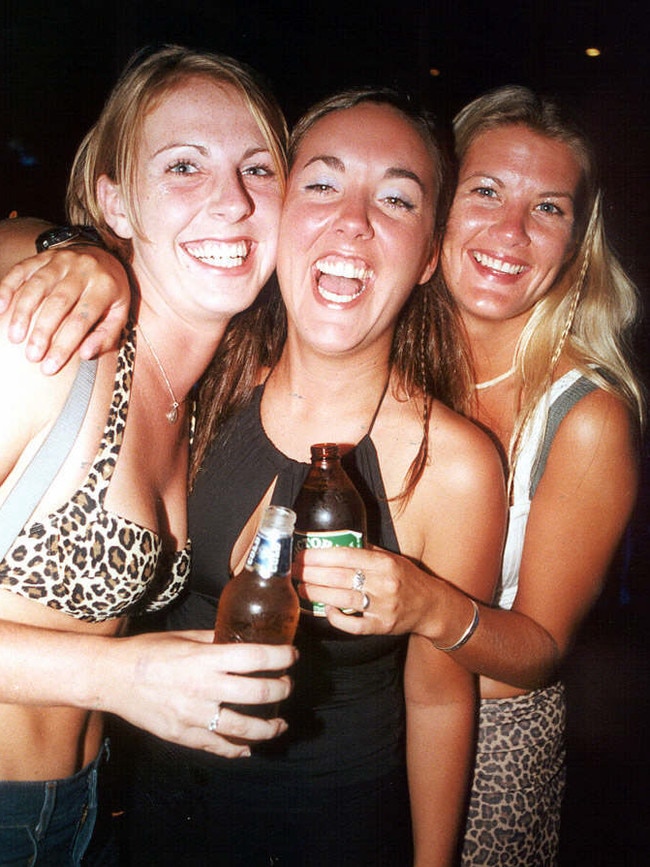 Kirsty Titmuss, Camilla Tominey and Beth Manning at Cocktails and Dreams in 2000.