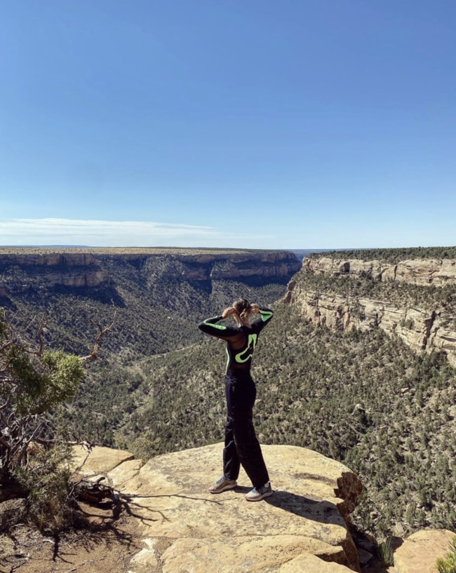 Maria Sharapova in Colorado recently. Source: Instagram