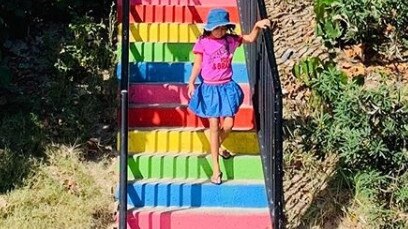 Miami rainbow steps. Instagram- @amardybaucke