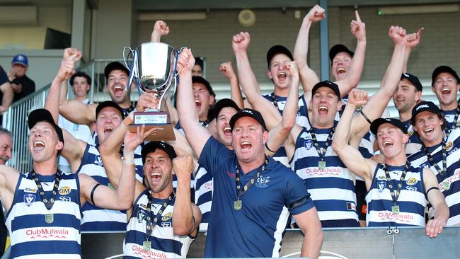 Yarrawonga won the Ovens and Murray premiership this year and will play Albury in the grand final rematch in mid-May next year. Picture: Yuri Kouzmin