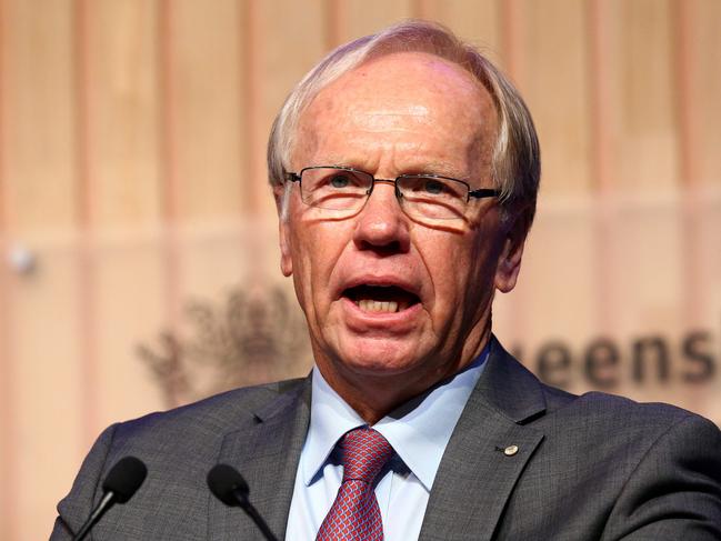 GOLDOC Chair Peter Beattie speaks at the Going for Gold Commonwealth Games Symposium at the Marriott Surfers Paradise. Pics Adam Head