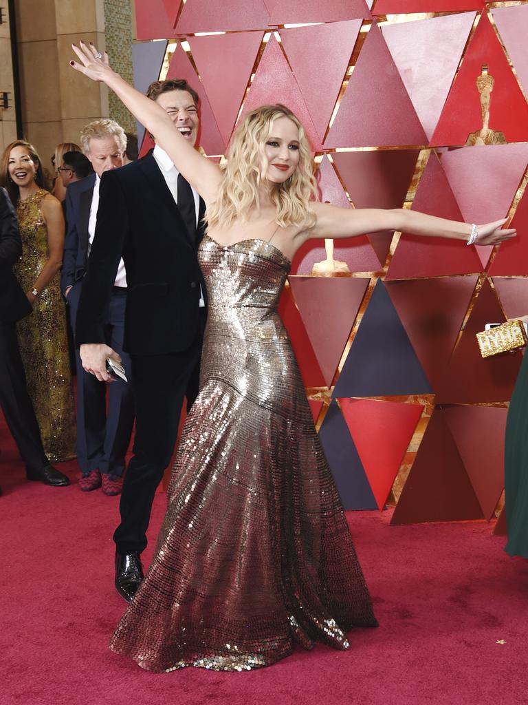 Jennifer Lawrence attends the 90th Annual Academy Awards on March 4, 2018 in Hollywood, California. Picture: AP