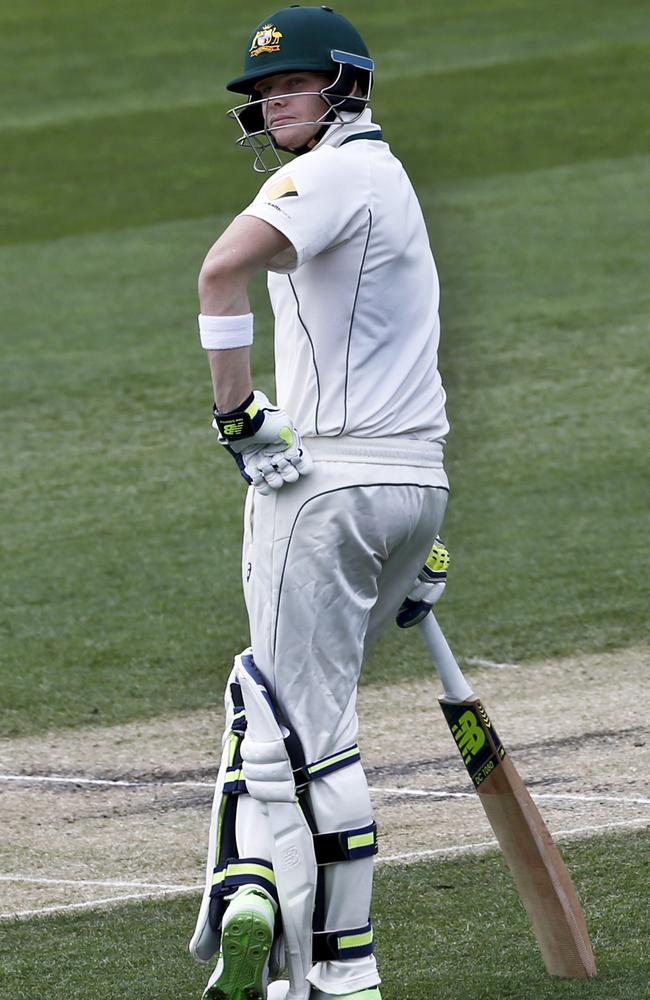 The Aussie skipper saw the batting procession first hand.