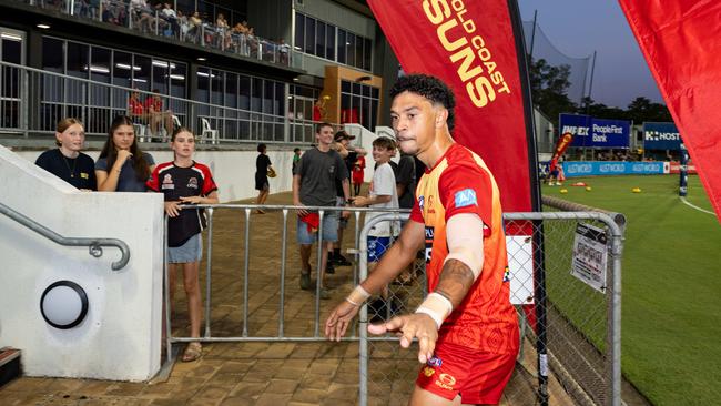 Gold Coast Suns v Western Bulldogs 2025 AFL match at TIO Stadium. Picture: Pema Tamang Pakhrin