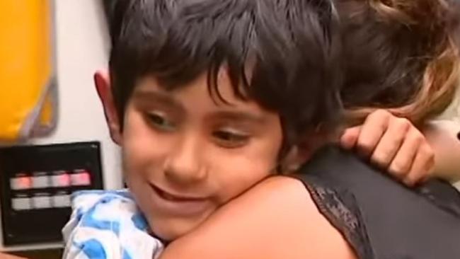 APRIL 19, 2025: screen grab from 9news  of Parsa after he was found in Olinda., Sourced 9news