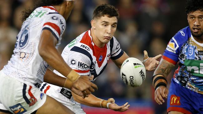 Victor Radley hits hard for a smaller player. Picture: AAP Image/Darren Pateman