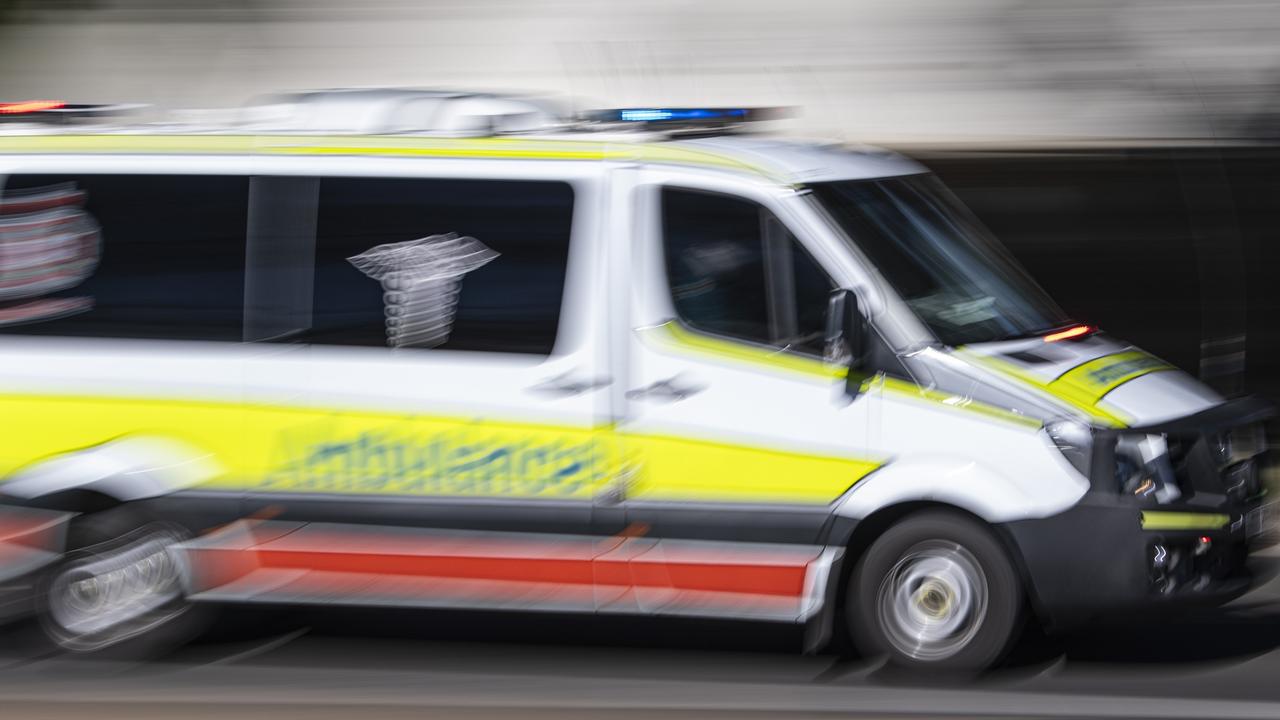 Two in hospital after rolled car shuts lane on country road