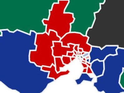 Melbourne is a sea of red.