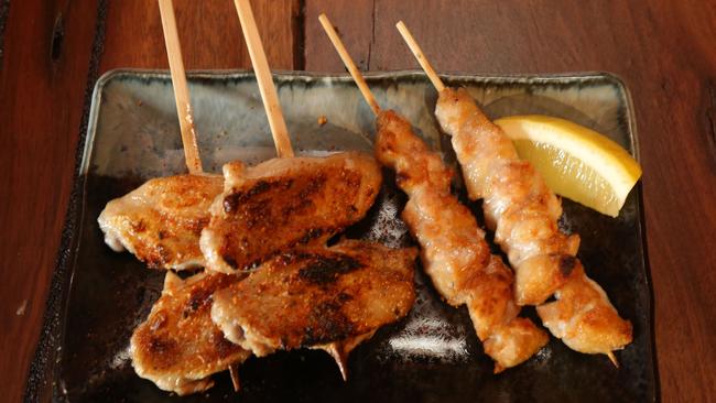 Iku Yakitori Bar at Burleigh Heads specialises in charcoal-grilled meats. Picture Mike Matterham