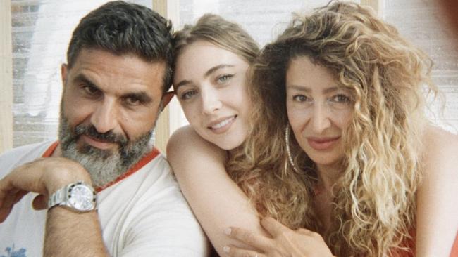 Mavournee Hazel with her guardian angels Doris Younane and Billy Papakostantis. Picture: Instagram