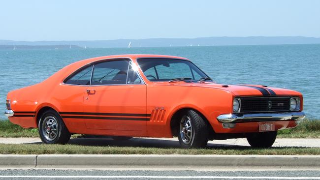 Leabeter, Steele and Bassett roamed the country in a 1970 HT Monaro, similar to this one