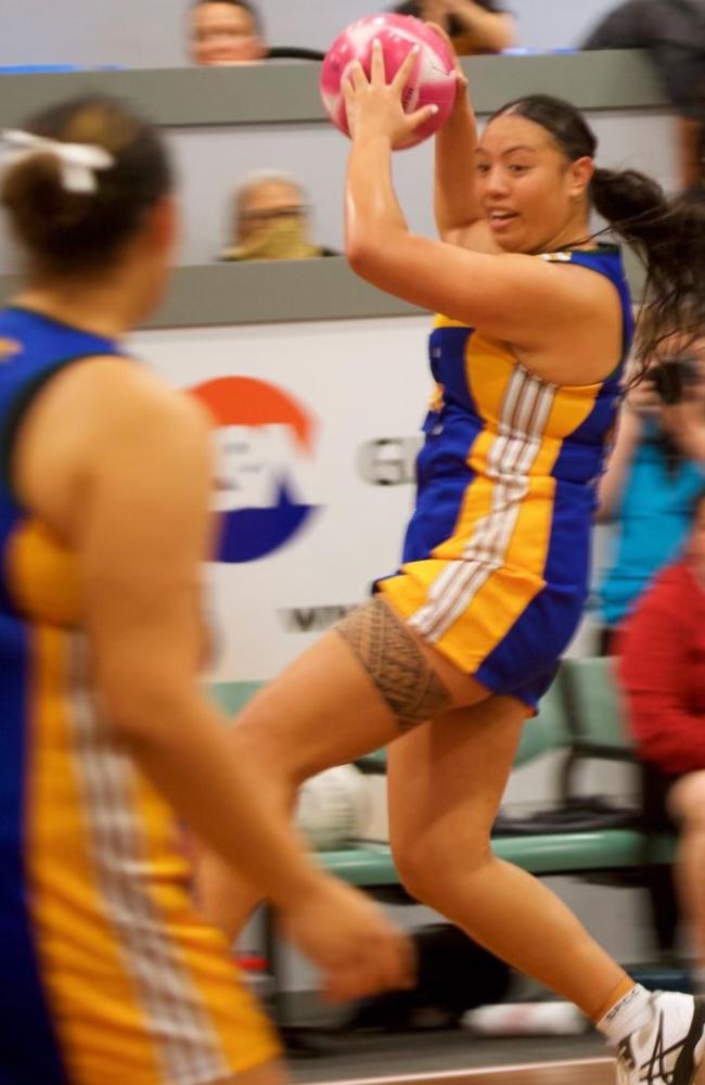 Kirsten-Lupe Tanielu in action at the QISSN Carnival.