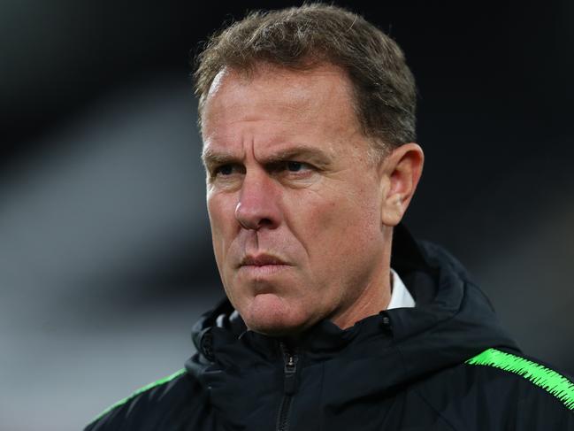 LONDON, ENGLAND - OCTOBER 09: Alen Stajcic Head Coach of Australia during the International Friendly between England Women and Australia Women at Craven Cottage on October 9, 2018 in London, England. (Photo by Catherine Ivill/Getty Images)