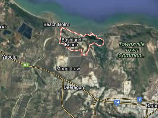 Paramedics were called to the suburb of Bushland Beach in Townsville about 6pm on Thursday following reports woman was bitten by a dog. Picture: Google