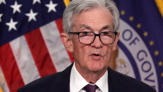 US Federal Reserve board chairman Jerome Powell. Picture: Getty Images