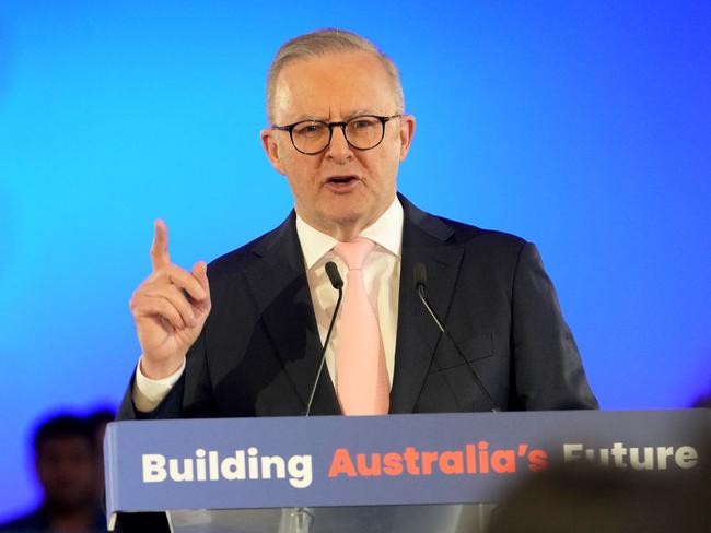 ADELAIDE, AUSTRALIA - NewsWire Photos November 3, 2024: Australian Prime Minister Anthony Albanese joined South Australian Premier Peter Malinauskas in Adelaide on Sunday for a campaign rally. Picture:  NewsWire / Dean Martin