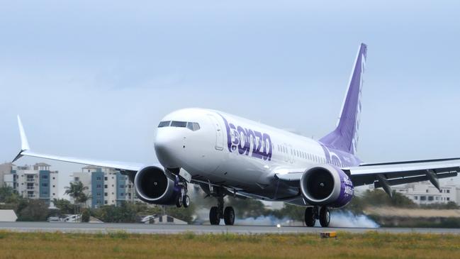 First Bonza 737 aircraft lands in Australia.Photo suppliedEscape 7 August 2022doc holiday