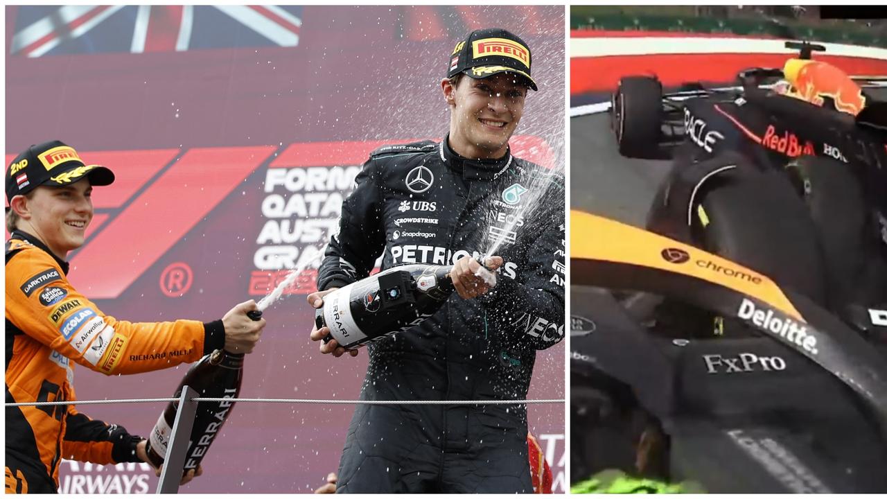 Mad Max, Norris crash in F1 race chaos as Piastri storms home to seal epic podium finish at wild Austrian Grand Prix