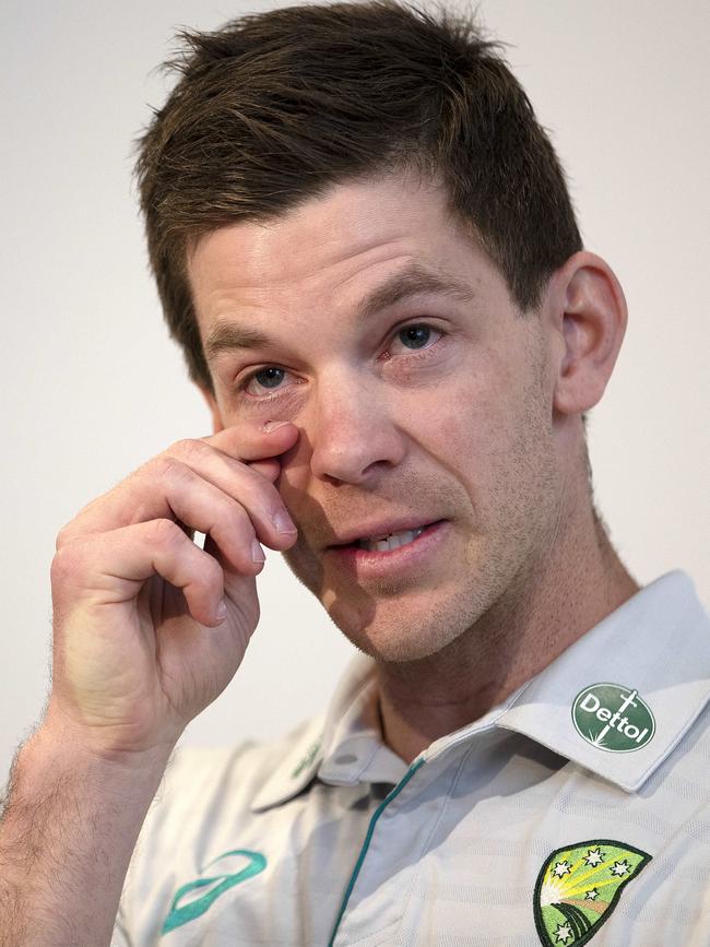 Tim Paine steps down as Australian men's Test Cricket. Picture: Chris Kidd