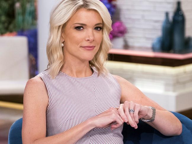 FILE - In this Sept. 21, 2017 file photo, Megyn Kelly poses on the set of her new show, "Megyn Kelly Today" at NBC Studios in New York. NBC announced on Friday, Oct. 26, 2018 that "Megyn Kelly Today" will not return.  (Photo by Charles Sykes/Invision/AP, File)