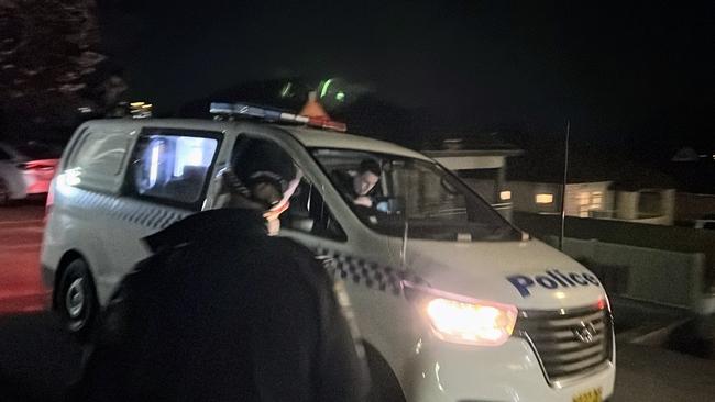 The man who allegedly barricaded himself in the Coniston unit was arrested and taken to Wollongong Command. Picture: Dylan Arvela